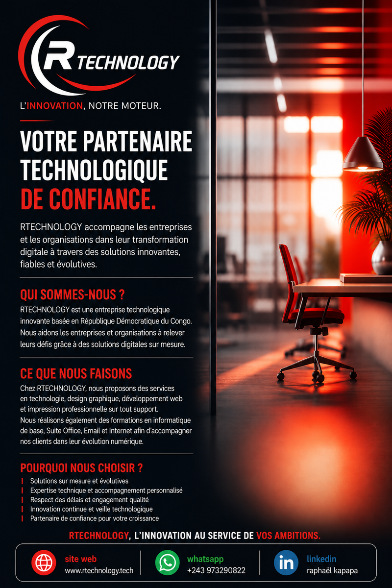 Affiche partenaire technologique de confiance RTechnology